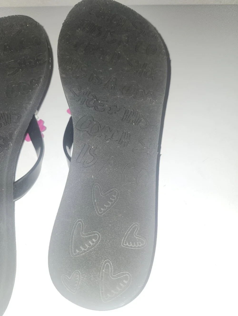 Coach Poppy Kerrie Floral Jelly Flip Flops